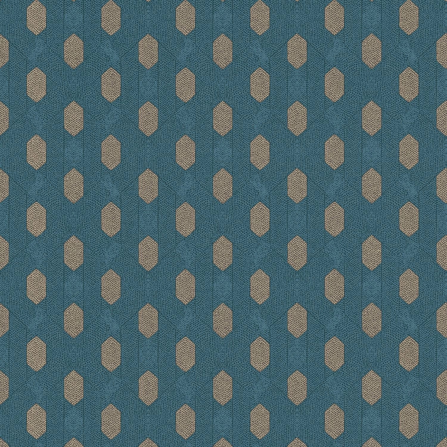 PROFHOME 369734-GU Exklusive Luxus Tapete Design Matt Blau Braun Beige 0,53 günstig online kaufen