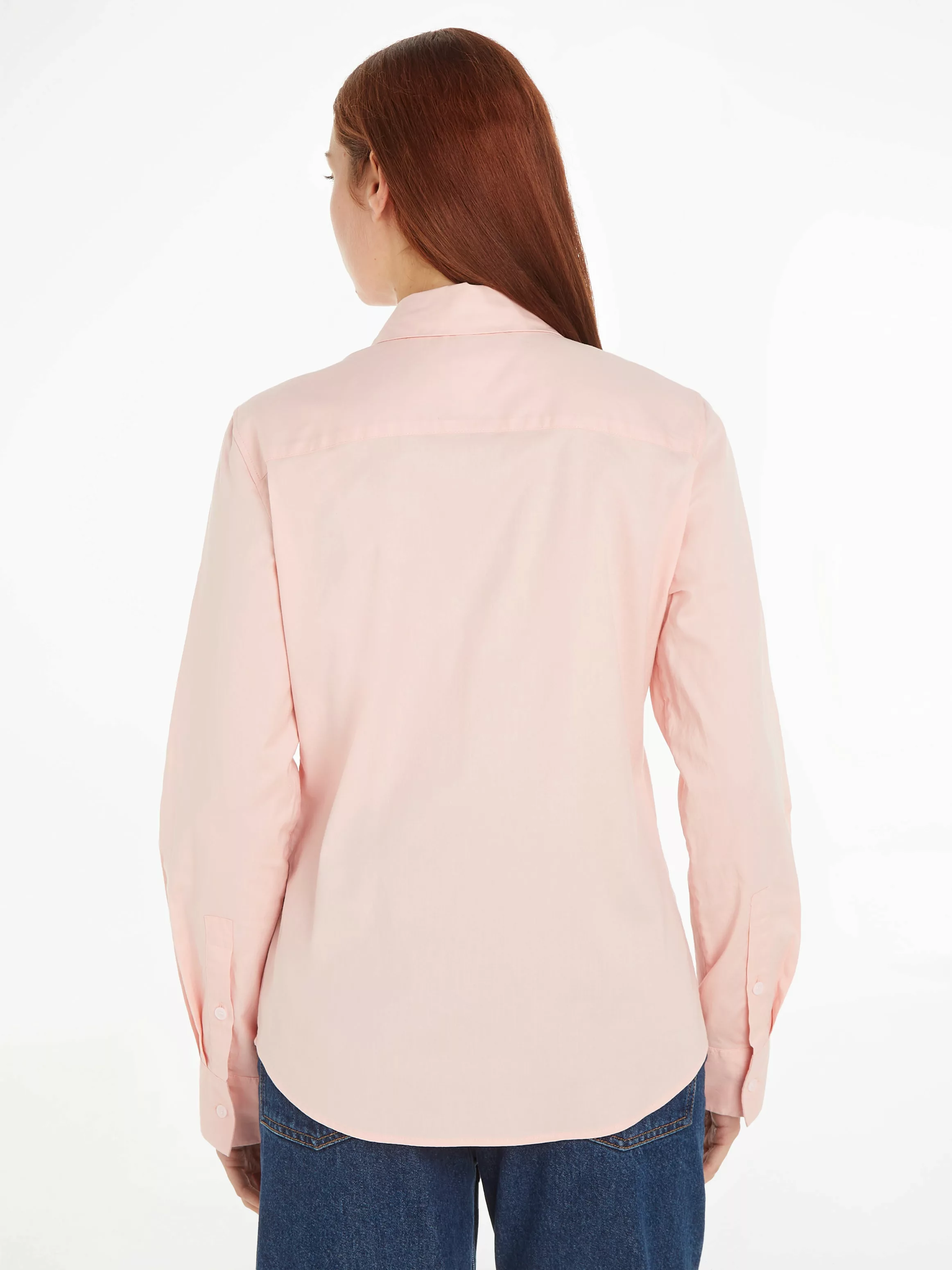 Tommy Hilfiger Hemdbluse STRETCH OXFORD REGULAR SHIRT mit Logostickerei günstig online kaufen