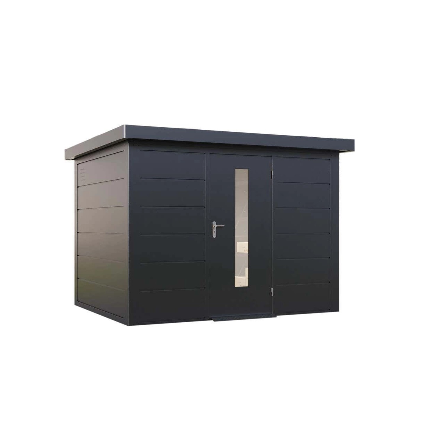 Finnhaus Wolff Metall-Gerätehaus Hakon 3024 Anthrazit günstig online kaufen