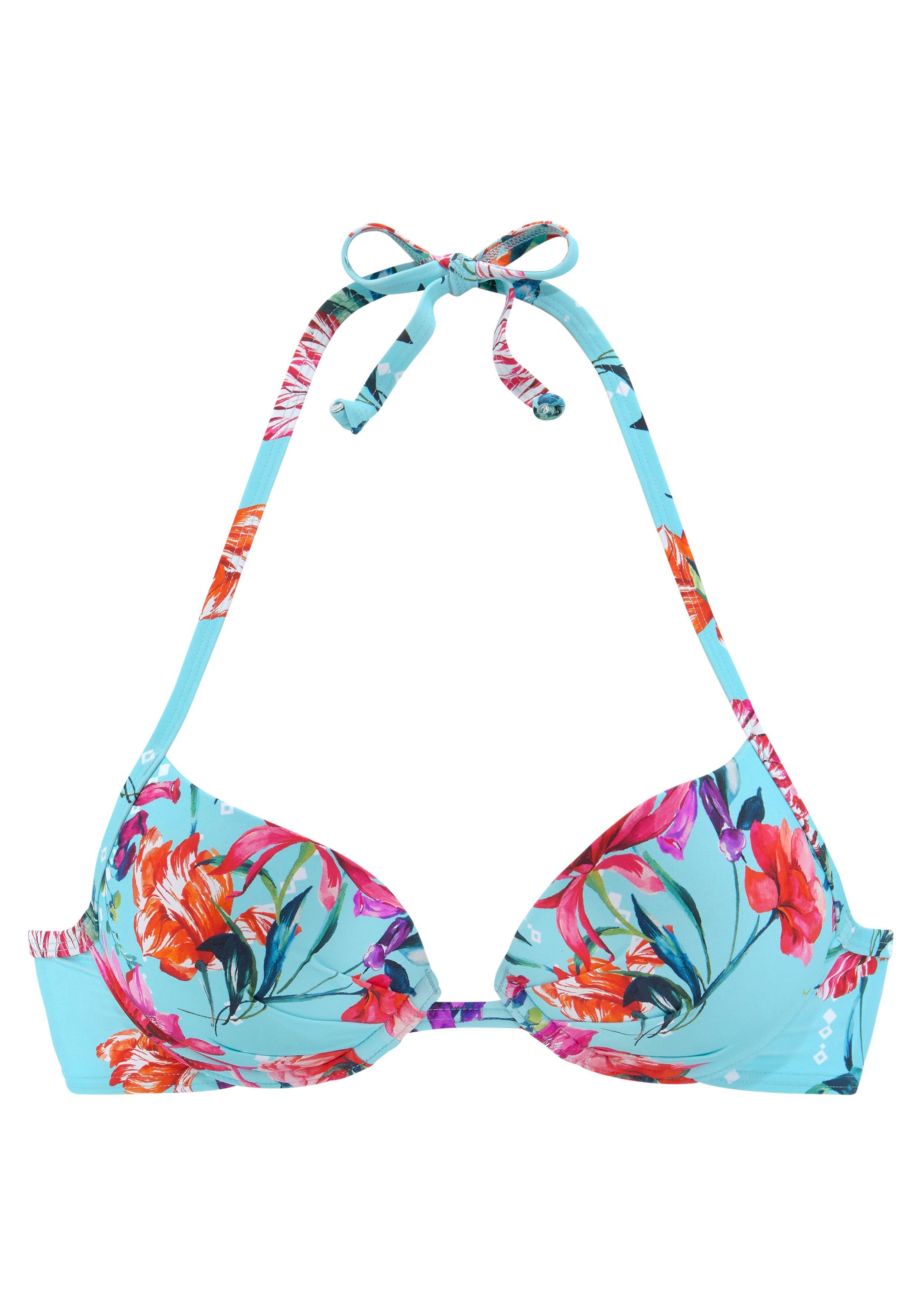 Sunseeker Push-Up-Bikini-Top Modern, mit Blumenprint günstig online kaufen