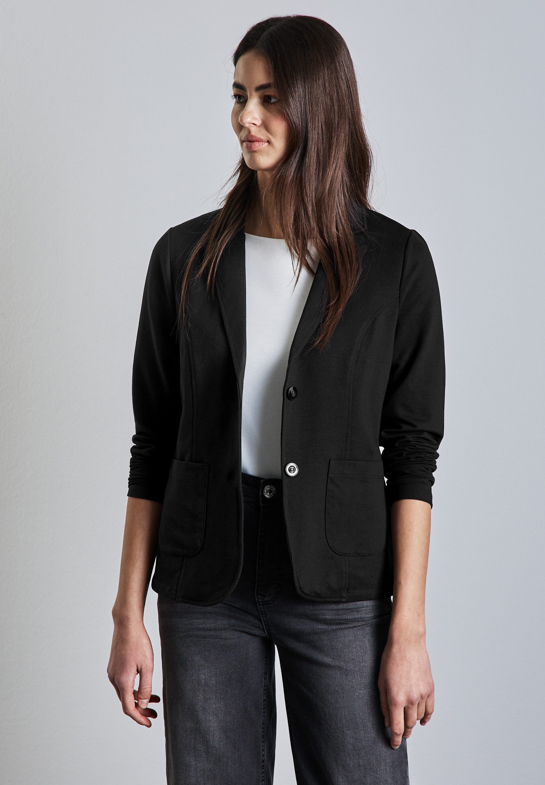 STREET ONE Sweatblazer, mit aufgenähten Taschen günstig online kaufen