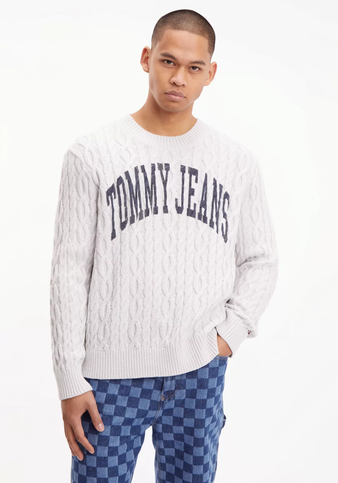 Tommy Jeans Strickpullover "TJM RLXD COLLEGIATE SWEATER" günstig online kaufen