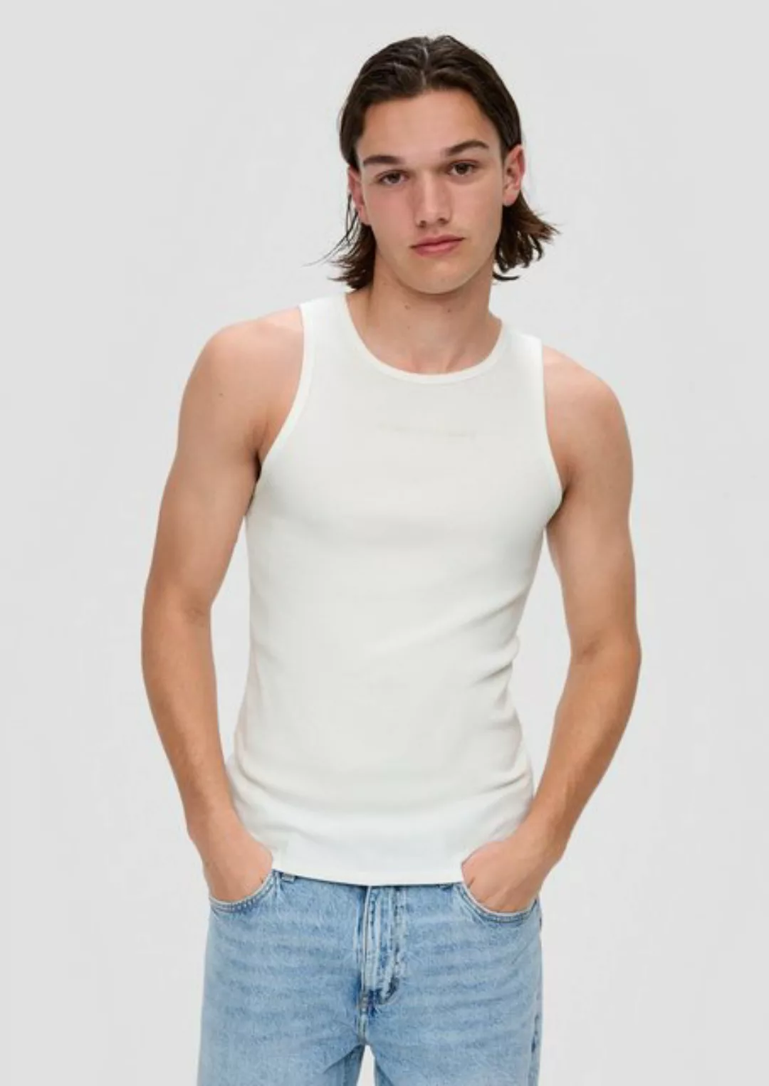 QS Shirttop Tanktop aus Rippware günstig online kaufen