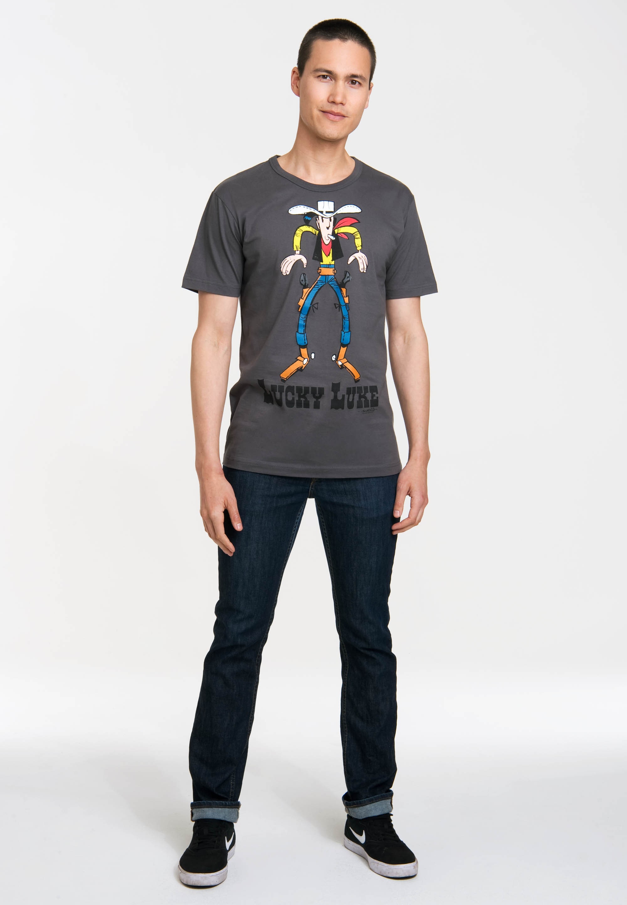 LOGOSHIRT T-Shirt "Lucky Luke", mit angesagtem Retro-Print günstig online kaufen
