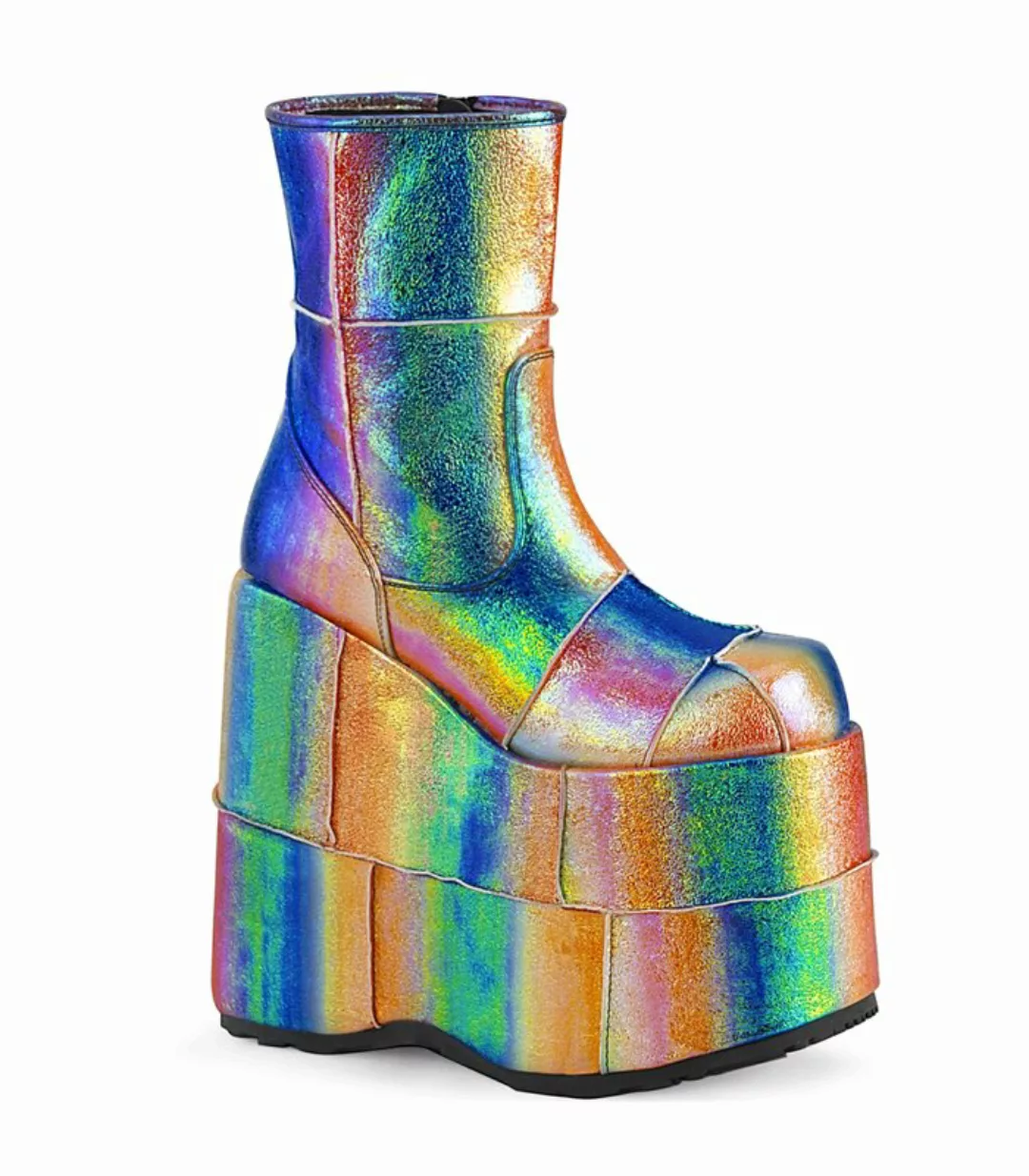 Plateau Ankle Boots STACK-201 - Mehrfarbig/Hell (Schuhgröße: EUR 37) günstig online kaufen