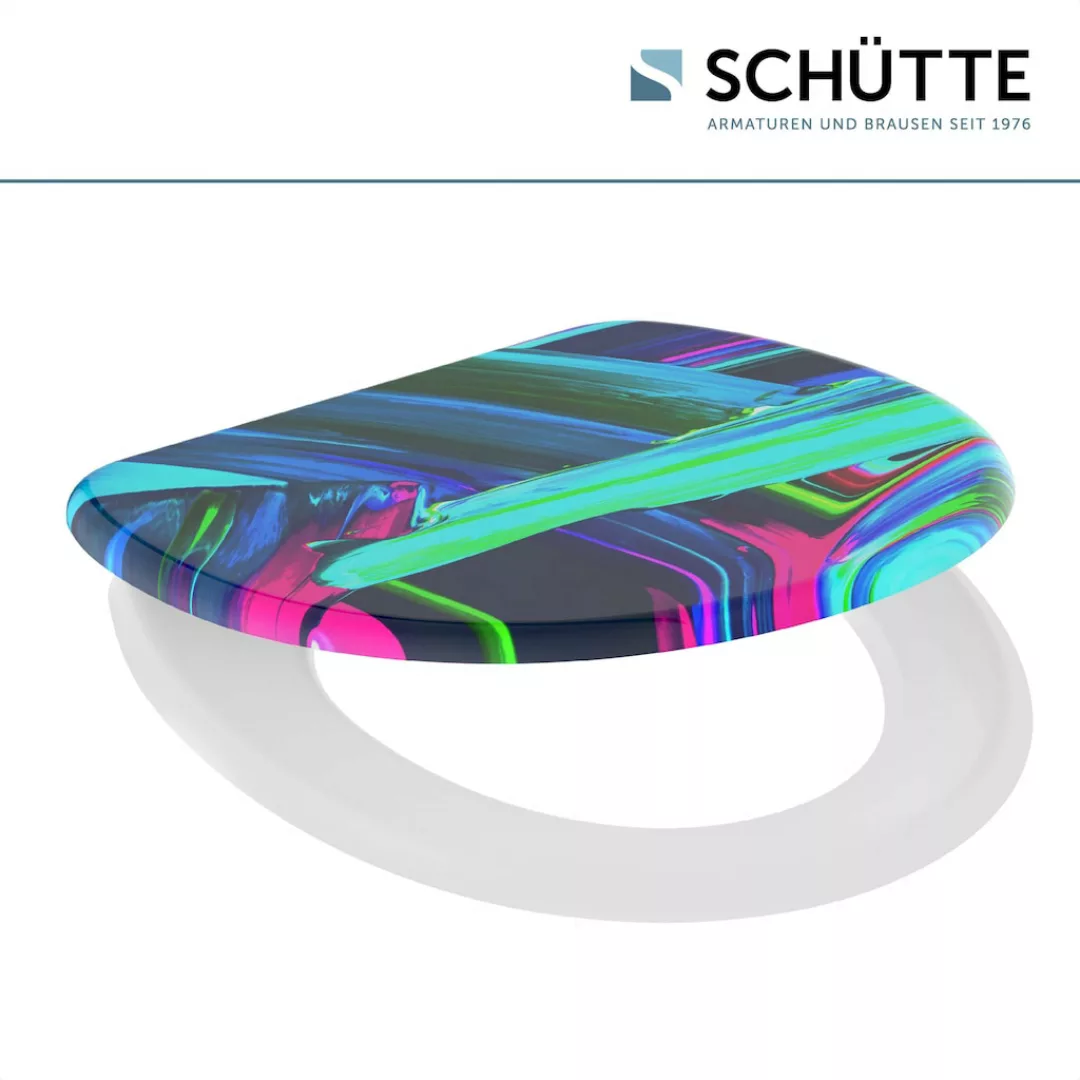 Schütte WC-Sitz "Neon Paint", Duroplast, Absenkautomatik günstig online kaufen