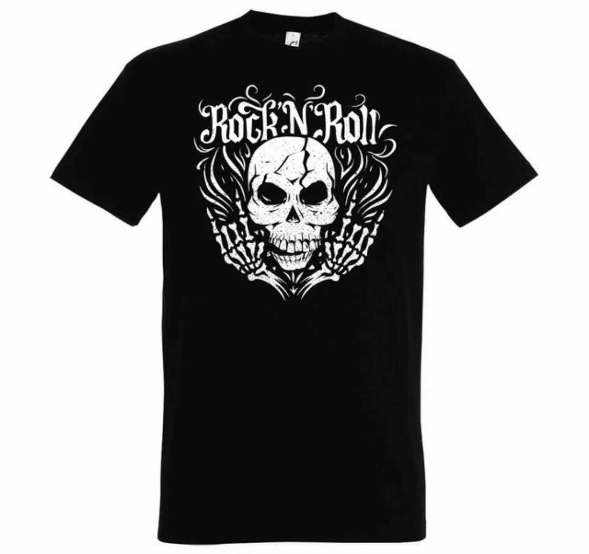 Youth Designz T-Shirt Skull Rock and Roll Herren T-Shirt im Fun-Look mit Tr günstig online kaufen