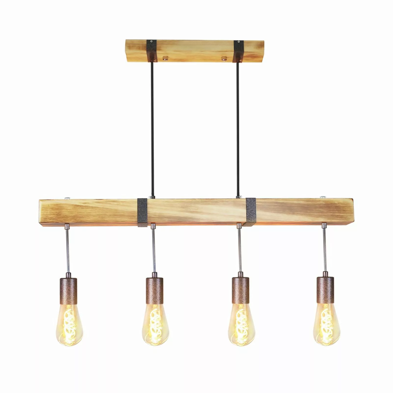 ZMH Pendelleuchte Vintage Holz Retro Hängeleuchte günstig online kaufen