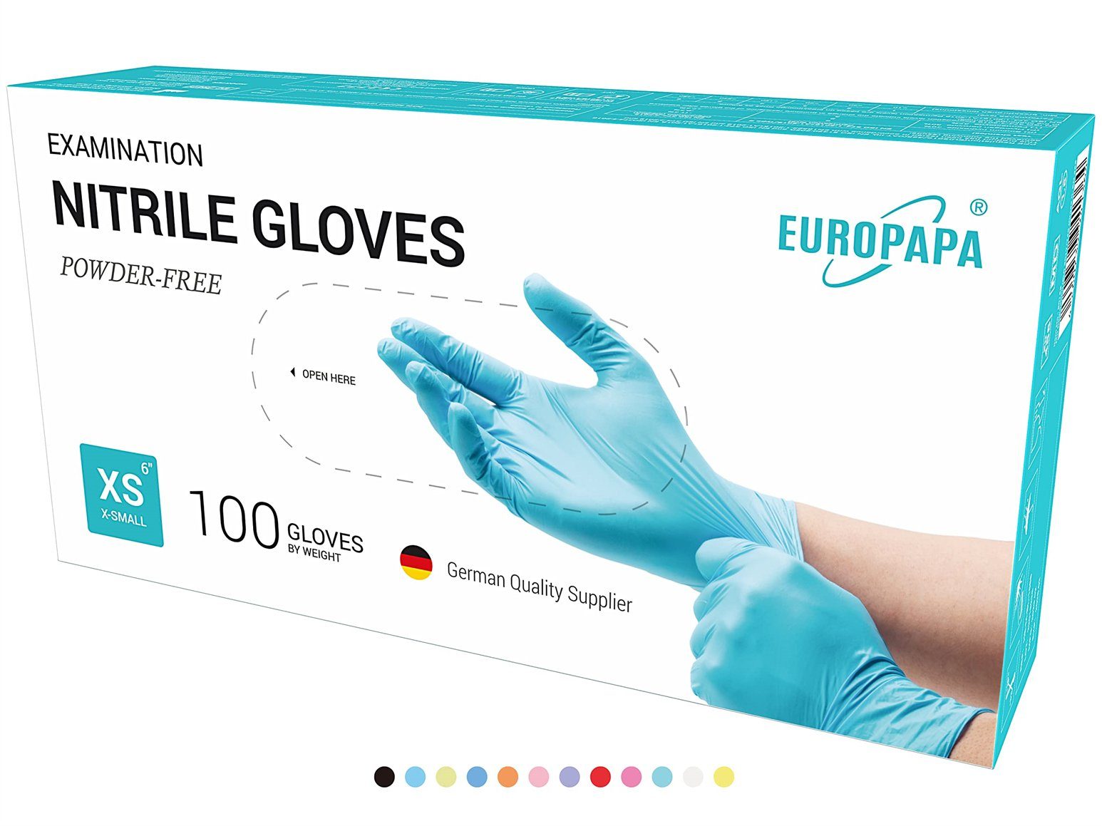EUROPAPA Nitril-Handschuhe 500x Nitrilhandschuhe Einweghandschuhe (latexfre günstig online kaufen