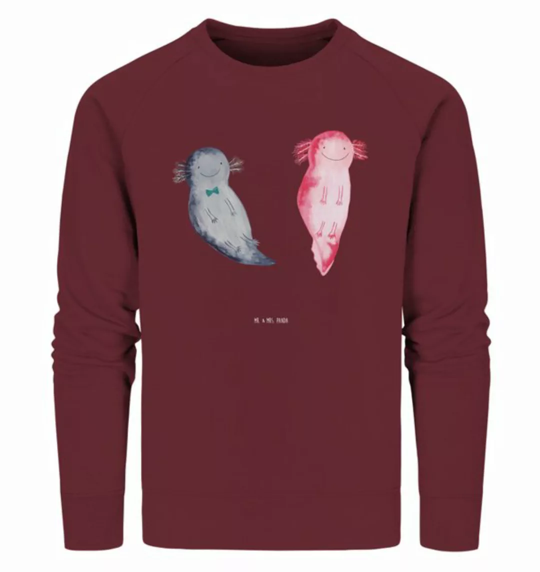 Mr. & Mrs. Panda Longpullover Größe S Axolotl Liebe - Burgundy - Geschenk, günstig online kaufen