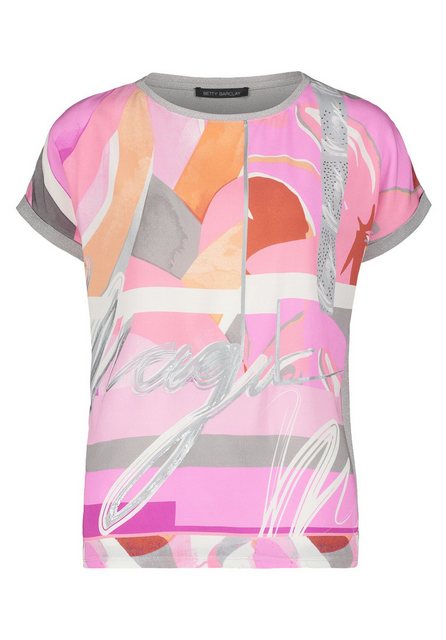 Betty Barclay T-Shirt Shirt Kurz 1/2 Arm, Rose/Cream günstig online kaufen