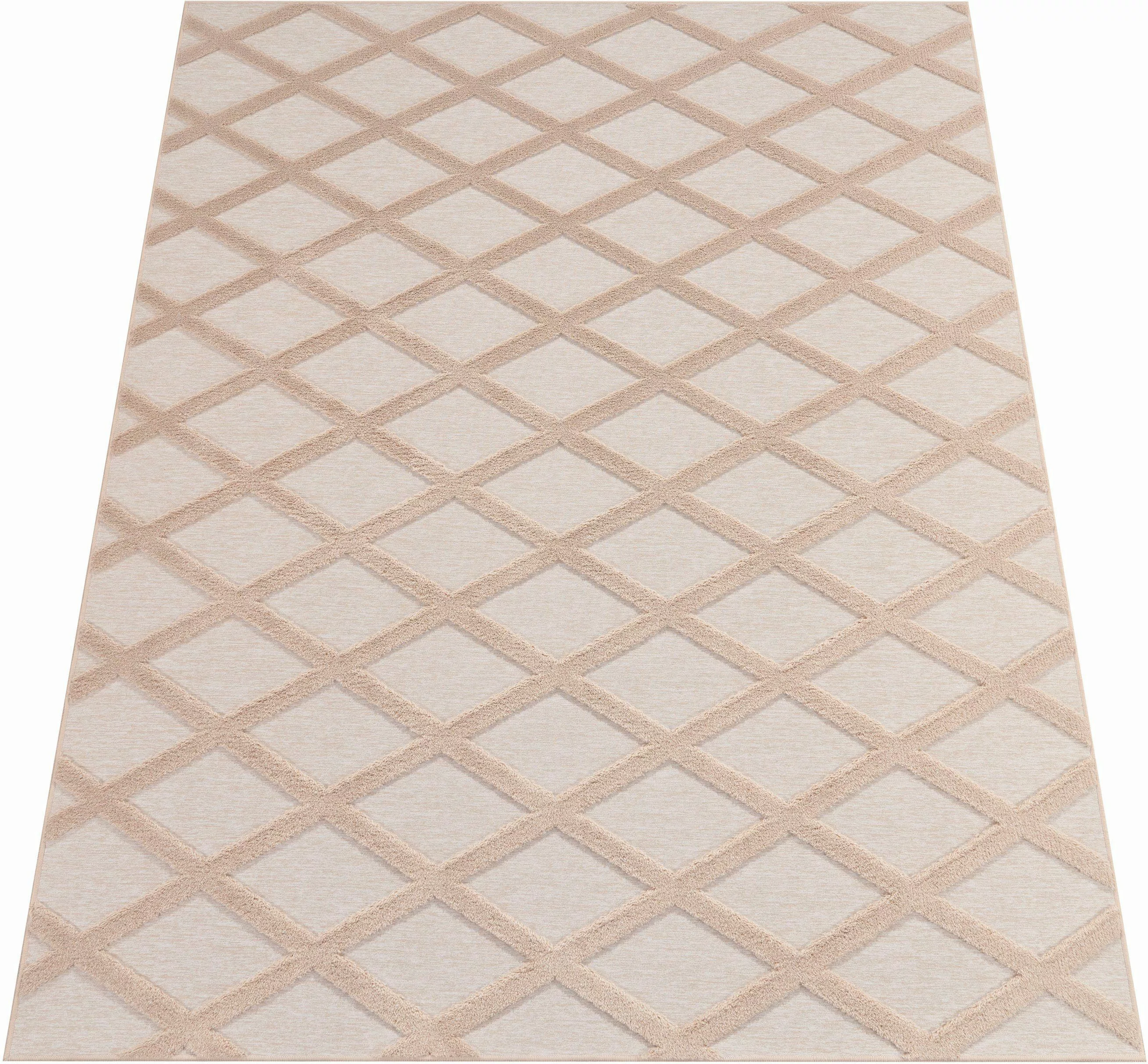 Paco Home Teppich »Utrecht 642«, rechteckig, 4 mm Höhe, Kurzflor, Uni Farbe günstig online kaufen