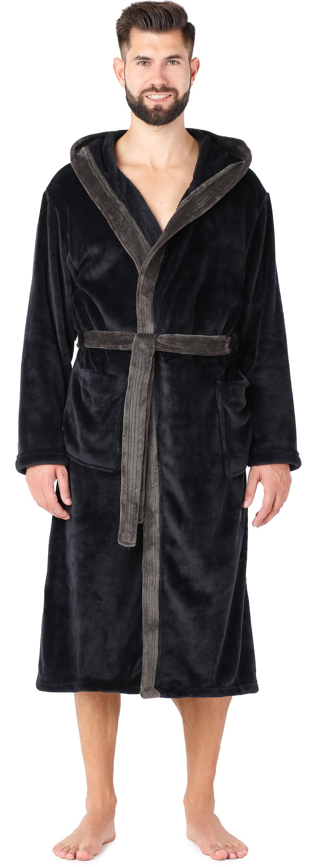 Ladeheid Bademantel Herren Bademantel lang mit günstig online kaufen