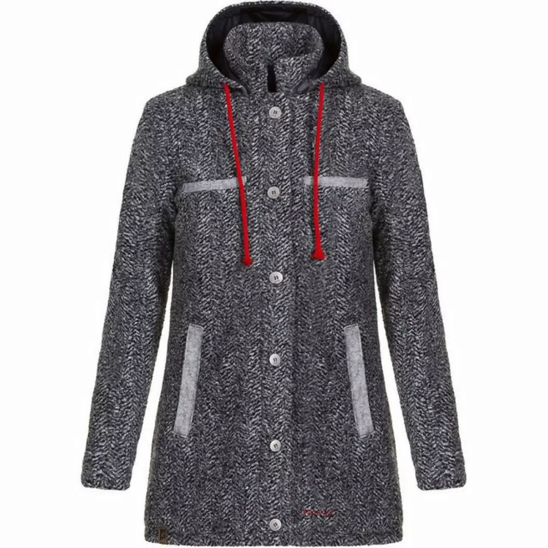 Almgwand Outdoorjacke Kurzmantel Damen - HOCHBERG - schwarz/grau günstig online kaufen