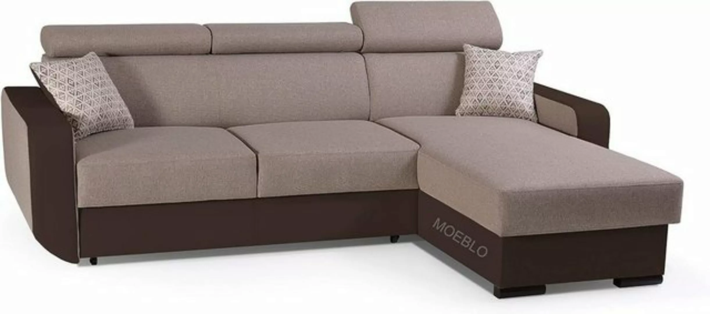 MOEBLO Ecksofa Pedro, Eckcouch Sofa Couch Wohnlandschaft L-Form Polsterecke günstig online kaufen