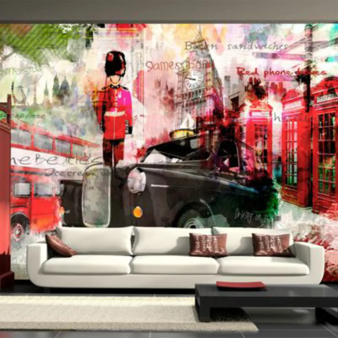artgeist Fototapete Streets of London mehrfarbig Gr. 400 x 280 günstig online kaufen