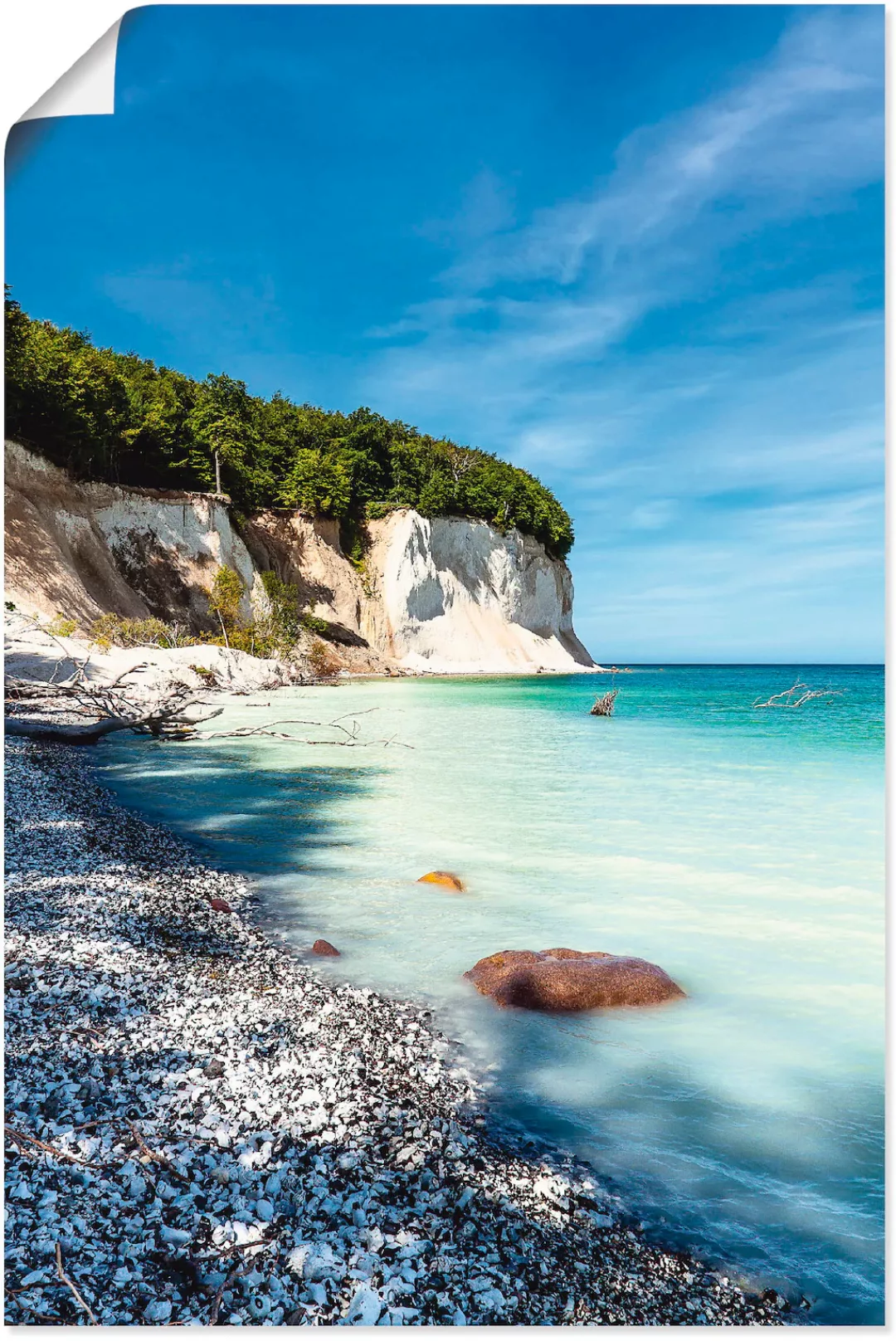 Artland Wandbild "Kreidefelsen auf der Insel Rügen III", Küste, (1 St.), al günstig online kaufen