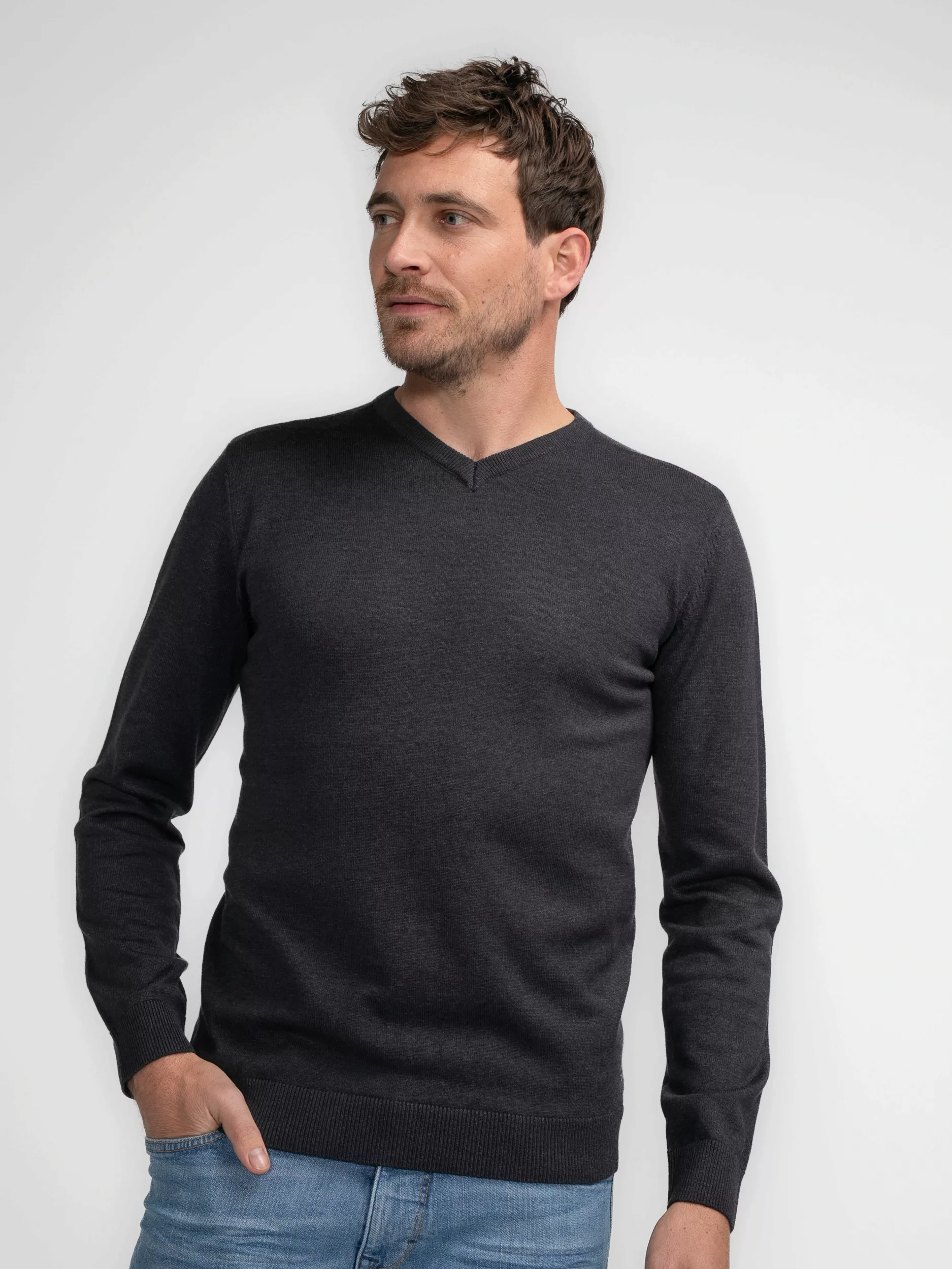 Petrol Industries V-Ausschnitt-Pullover "Men Knitwear V-Neck Basic" günstig online kaufen