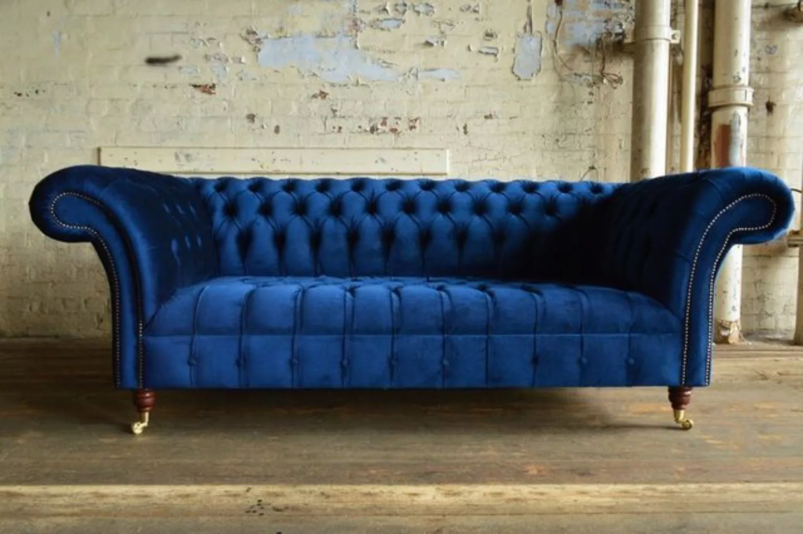 JVmoebel 3-Sitzer Chesterfield Sofa 3 SITZER Polster Designer Couchen Sofas günstig online kaufen