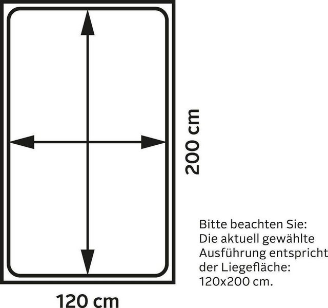 Westfalia Schlafkomfort Polsterbett, inkl. Bettkasten bei Ausführung mit Ma günstig online kaufen