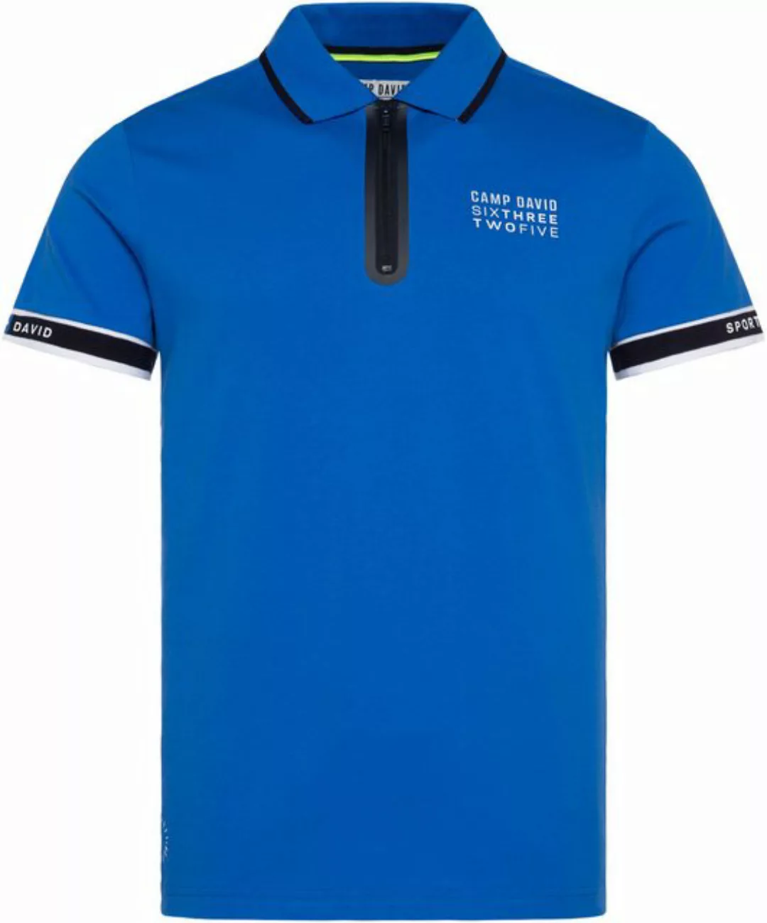 CAMP DAVID Poloshirt mit kontrastreichen Details günstig online kaufen