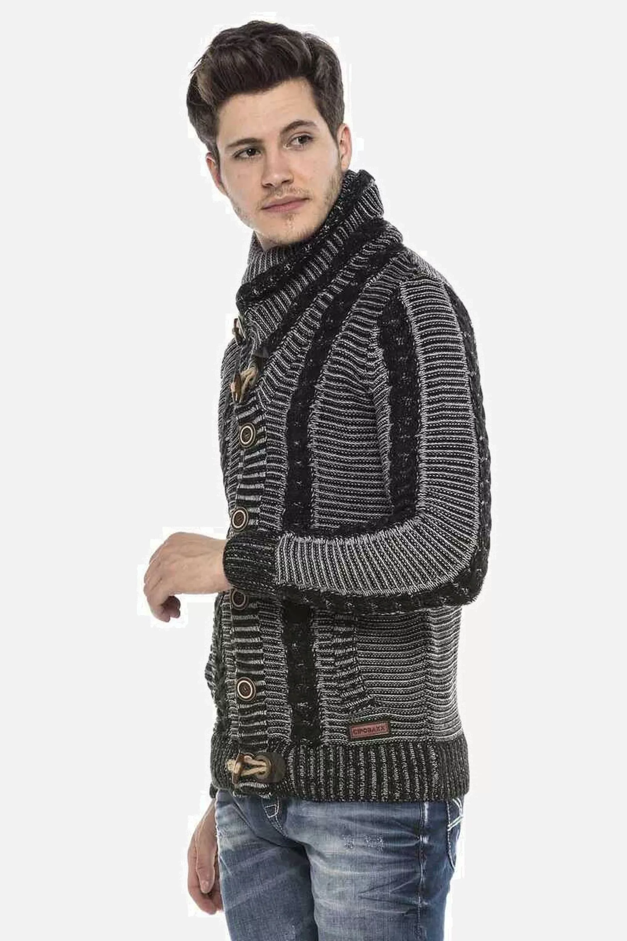 Cipo & Baxx Cardigan "Strickjacke", mit Knopfleiste, CP215 günstig online kaufen