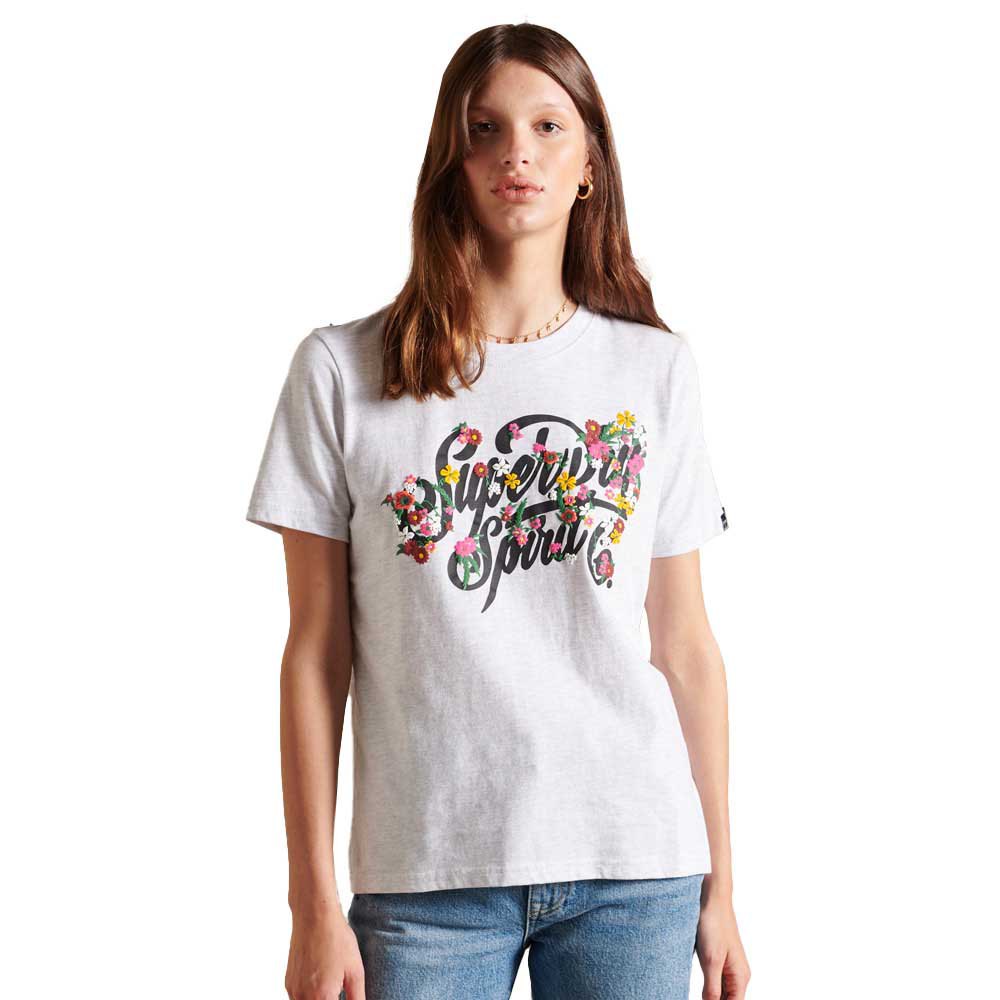Superdry Kurzärmeliges T-shirt XS Ice Marl günstig online kaufen