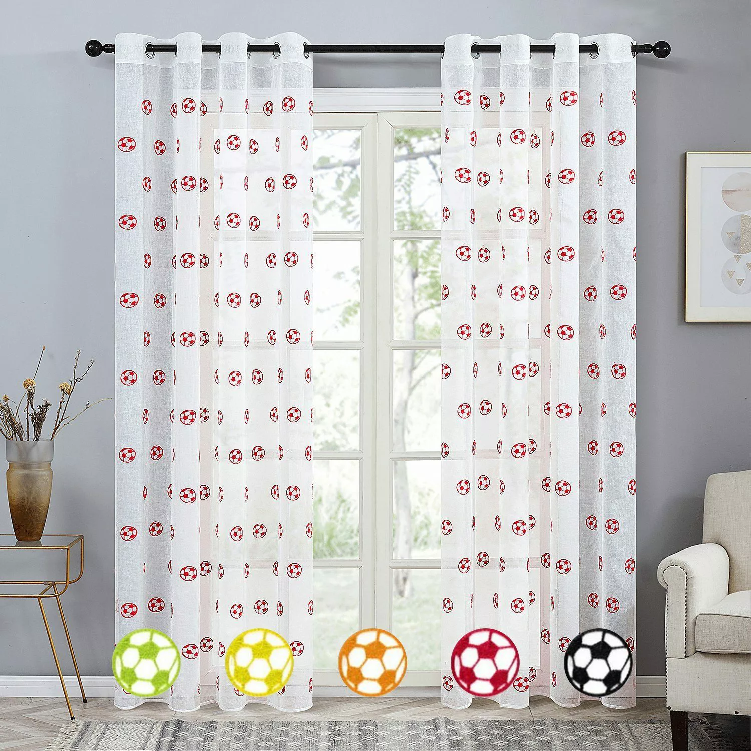 BYSURE Gardine, Ösen (2 St), halbtransparent, günstig online kaufen
