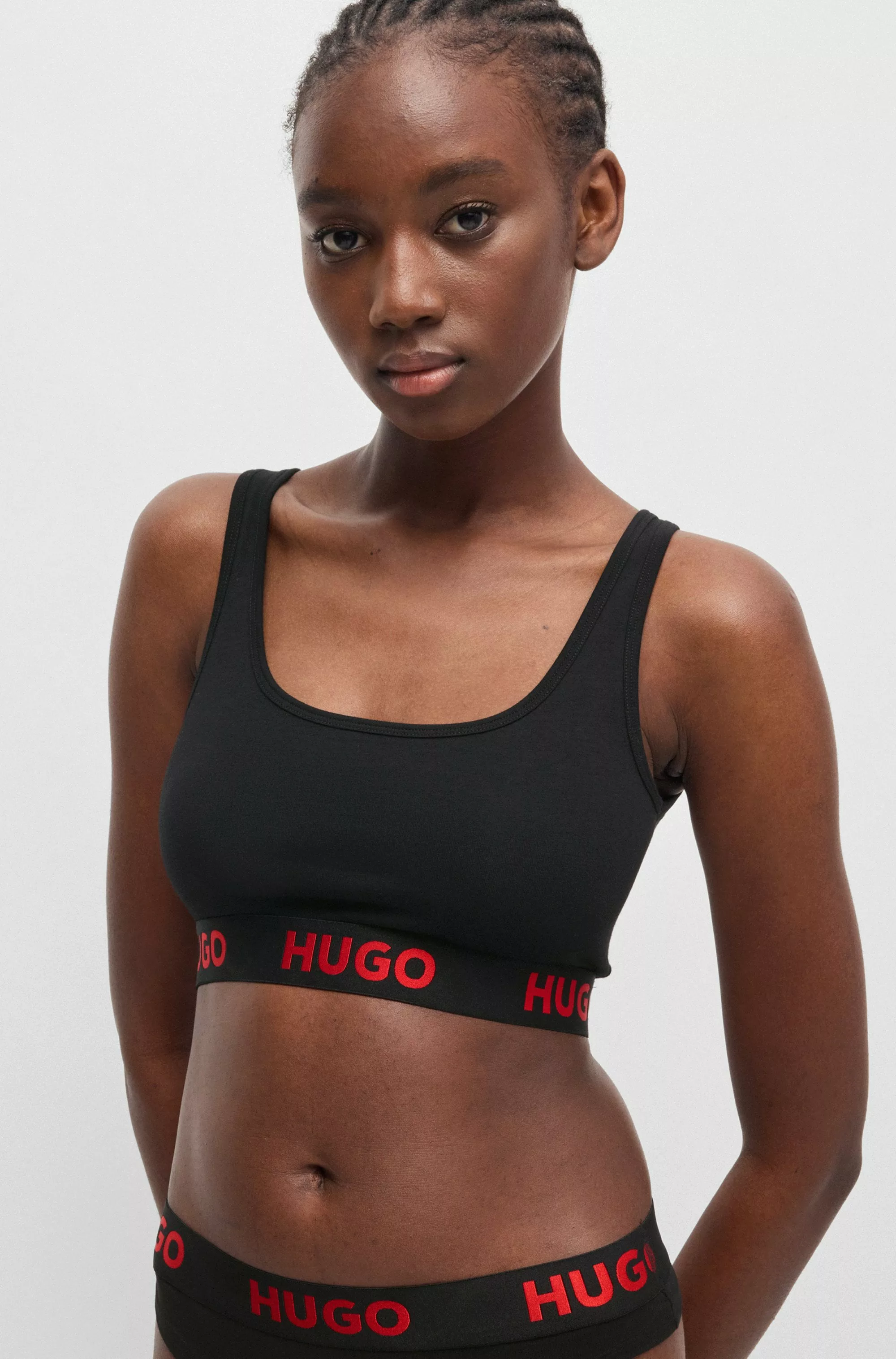 HUGO Underwear Bralette-BH "BRALETTE SPORTY LOGO", mit elastischem Bund günstig online kaufen