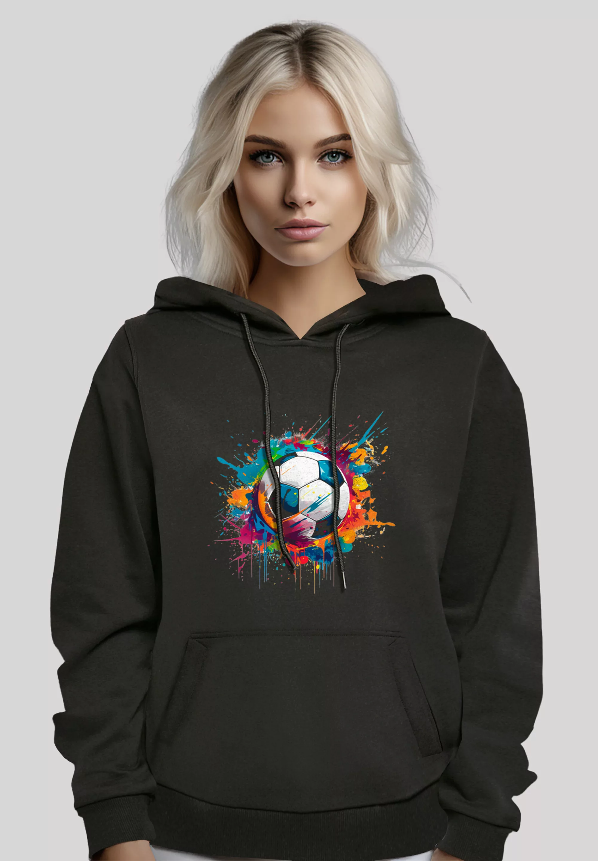 F4NT4STIC Kapuzenpullover "Bunte Fußball Grafik", Premium Qualität günstig online kaufen