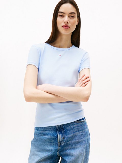 Tommy Jeans T-Shirt TJW SLIM ESSENTIAL RIB SS mit gerippter Struktur günstig online kaufen