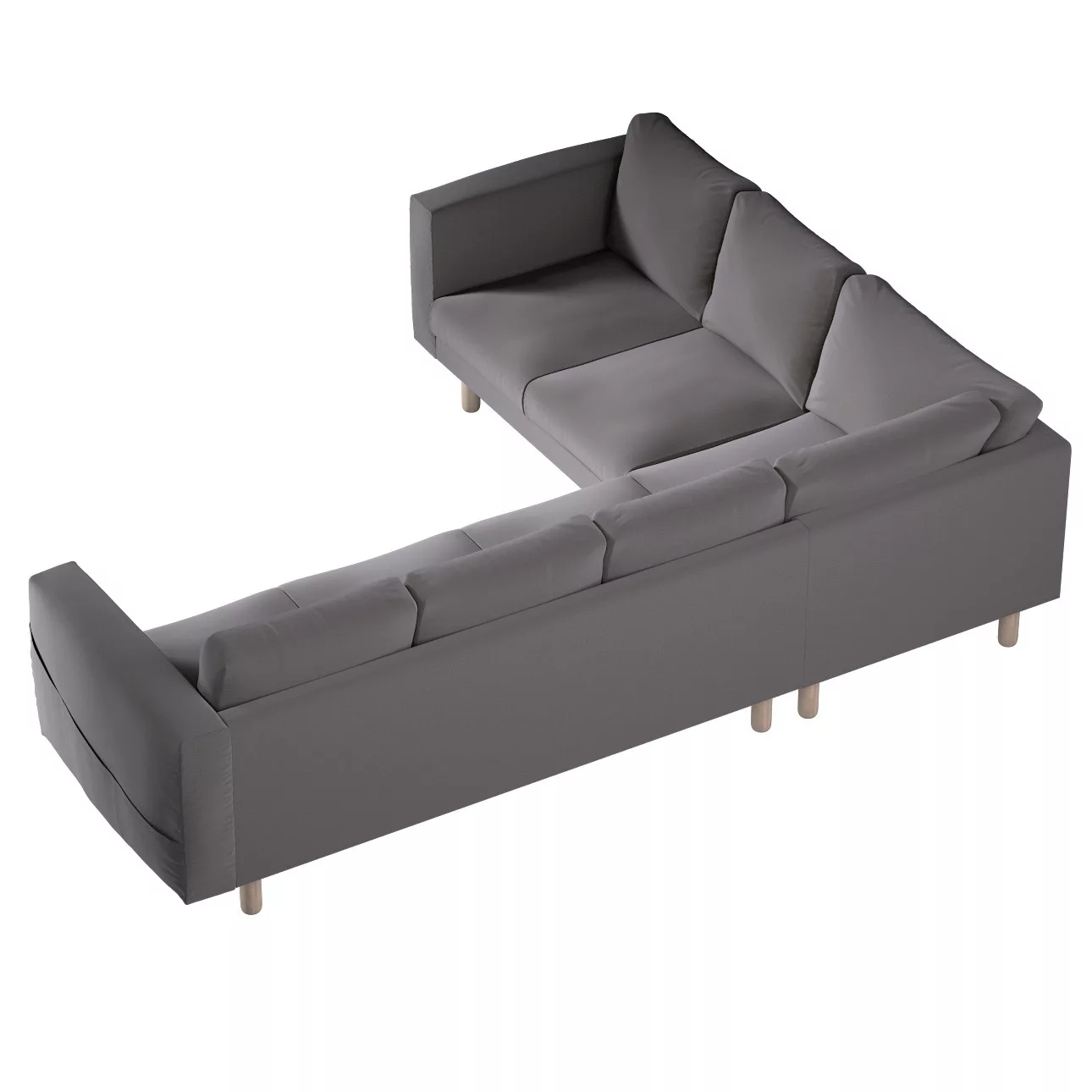 Bezug für Norsborg 5-Sitzer Ecksofa, braun, Norsborg 5-Sitzer Ecksofabezug, günstig online kaufen