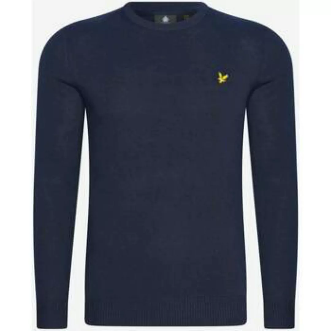 Lyle & Scott  Pullover Cotton merino crew neck jumper - dark navy günstig online kaufen