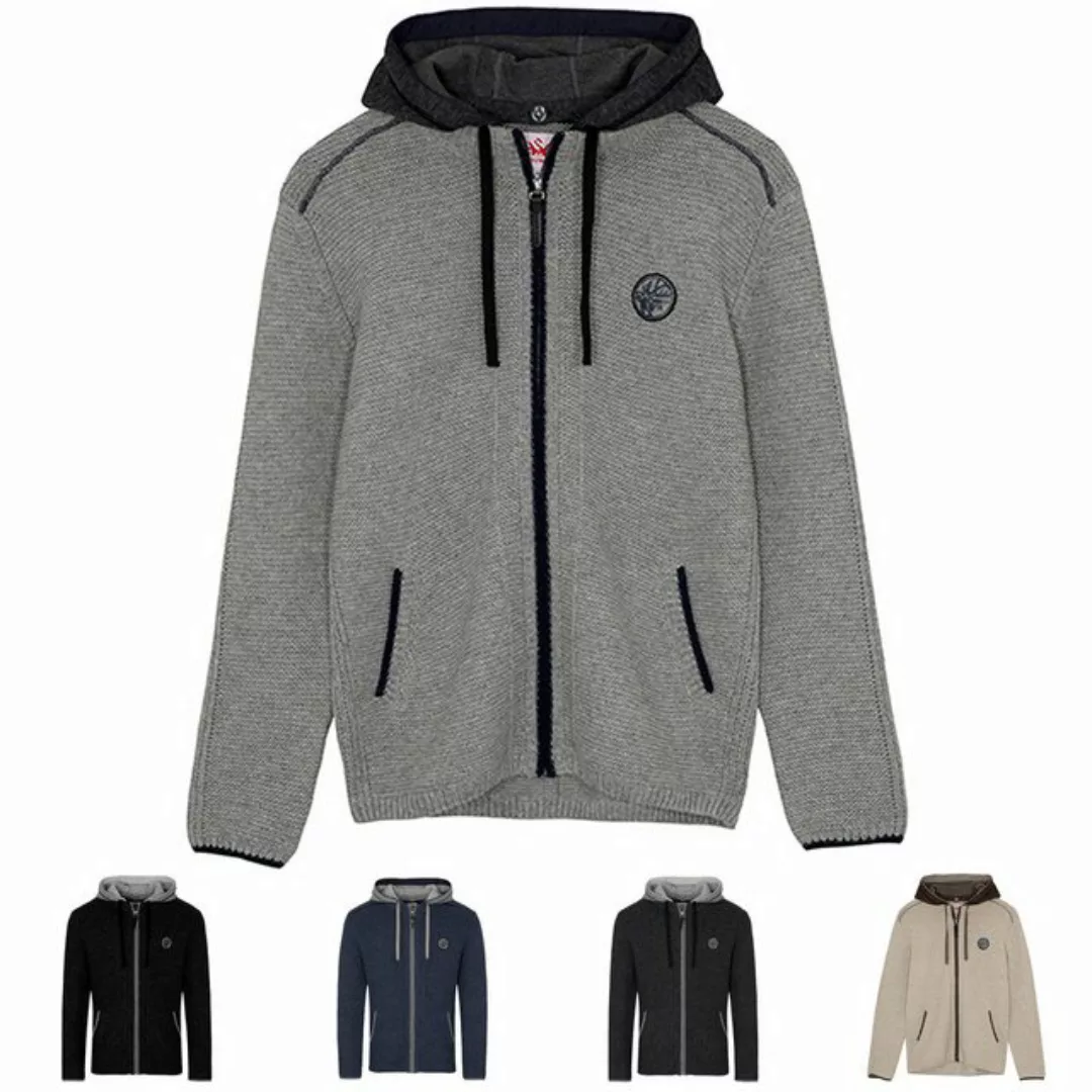 Spieth & Wensky Trachtenstrickjacke Strickjacke Herren - ECHO - hellgrau günstig online kaufen