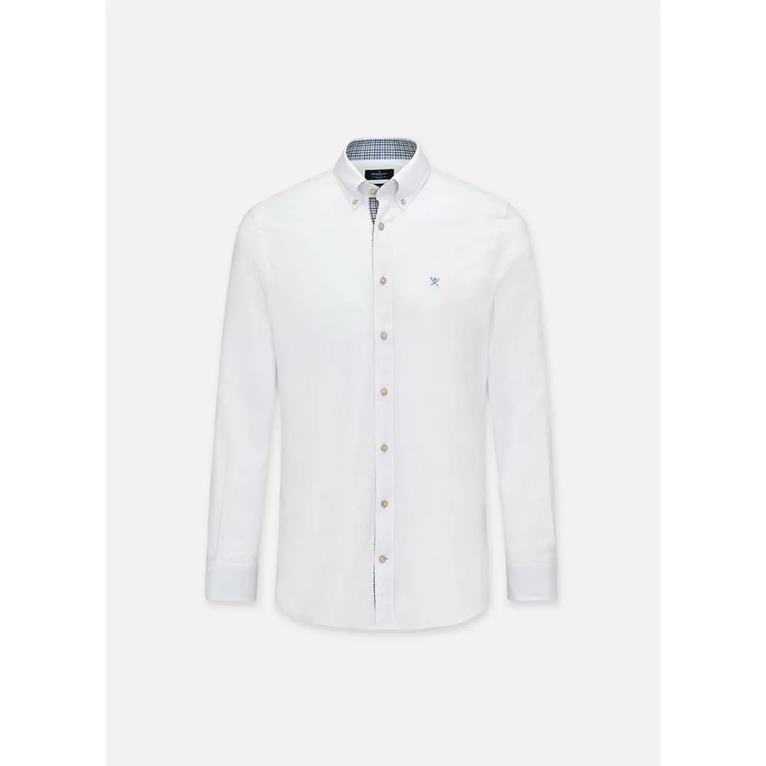 Hackett Melange Flannel Multi Langarm Hemd 2XL White günstig online kaufen