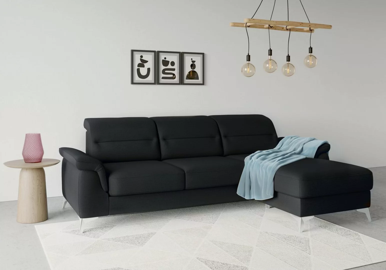 sit&more Ecksofa Sinatra L-Form, mit Recamiere, optinal mit Kopfteilverstel günstig online kaufen