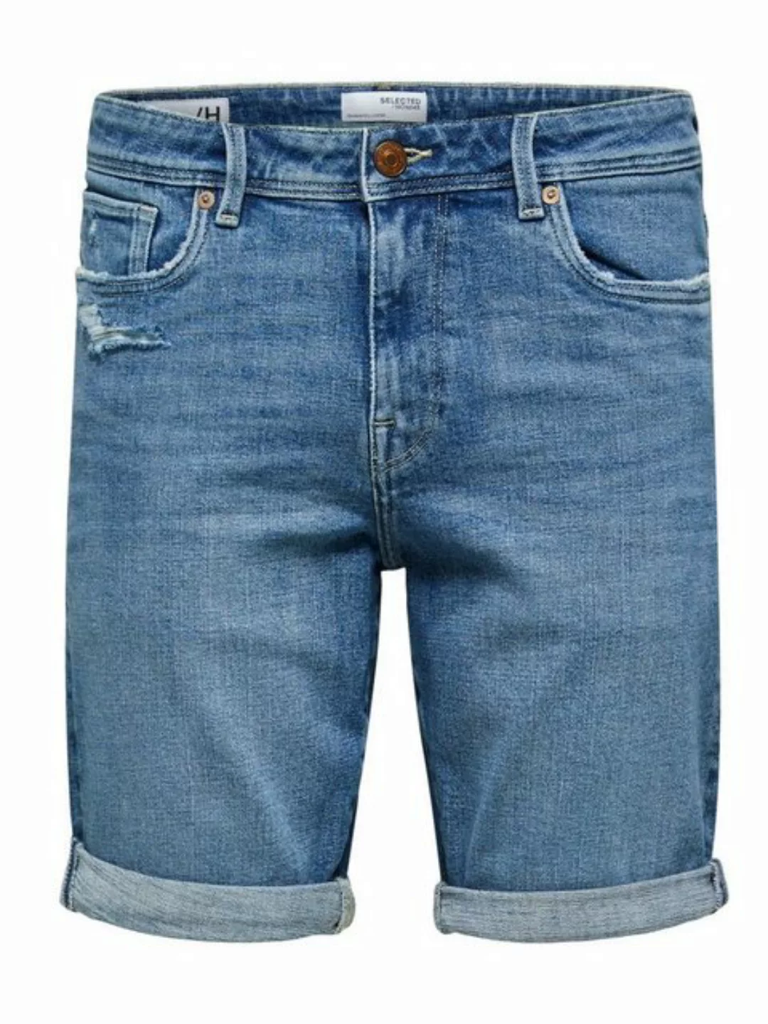 Selected Herren Jeans Shorts SLHALEX 21407 L.B - Slim Fit - Blau - Light Bl günstig online kaufen