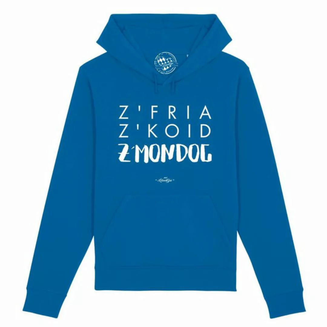 Bavariashop Hoodie Herren Hoodie "Z'fria z'koid z'Mondog... günstig online kaufen