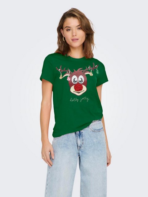 ONLY Rundhalsshirt ONLXMAS YRSA CHRISTMAS REG S/S TOP JRS für Weihnachten günstig online kaufen