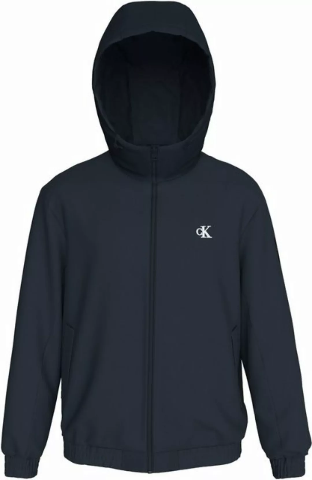 Calvin Klein Jeans Outdoorjacke PADDED HOODED HARRINGTON mit Logoprägung günstig online kaufen