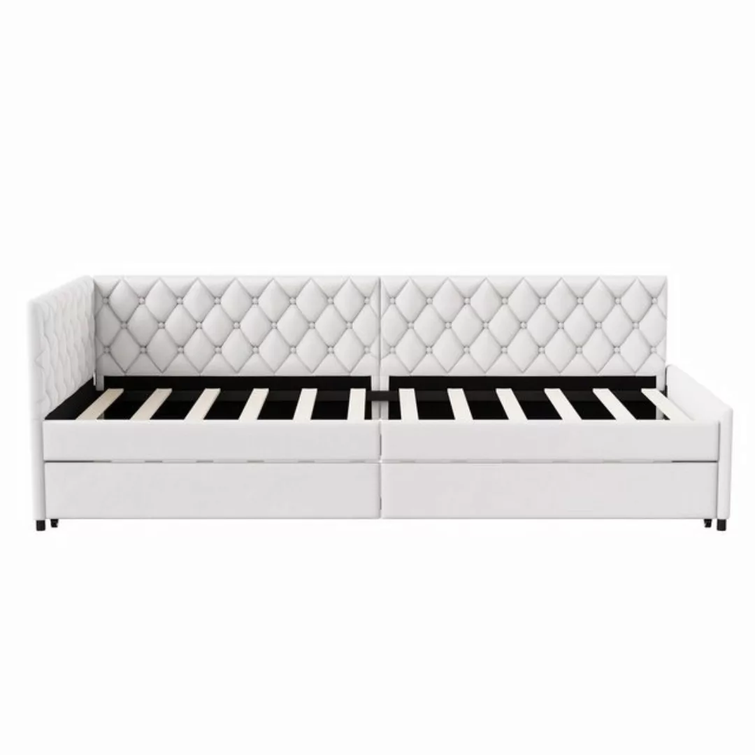 LuxeLiving Schlafsofa Polsterbett Jugendbett, Multifunktionales L-förmiges günstig online kaufen