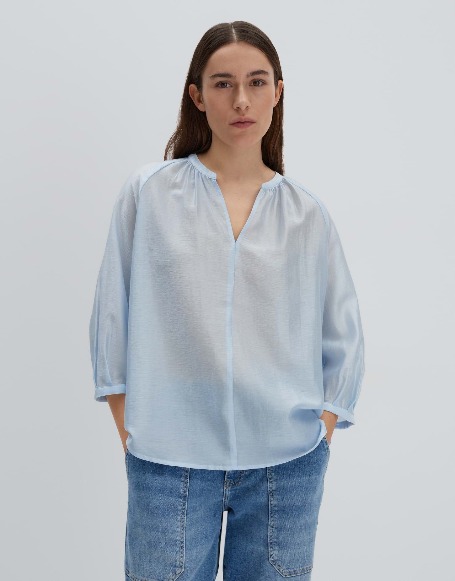 someday Kurzarmbluse ZAMUDRA aus edlem Tencel günstig online kaufen