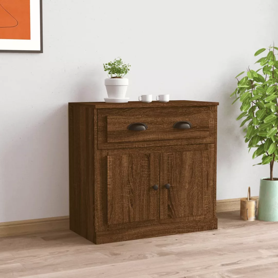 Vidaxl Sideboard Braun Eichen-optik 70x35,5x67,5 Cm Holzwerkstoff günstig online kaufen