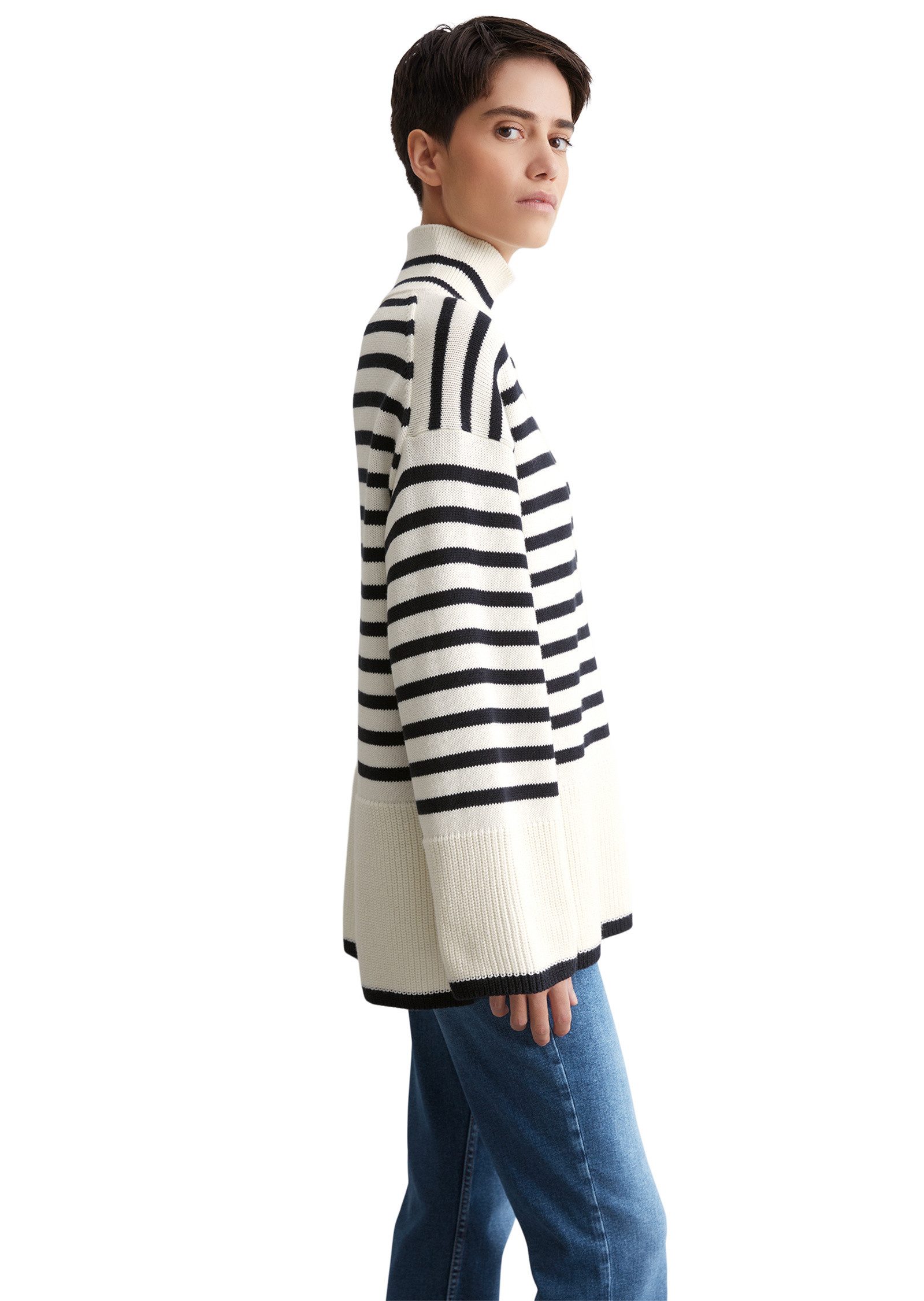 Marc O'Polo Strickpullover mit Streifen-Dessin günstig online kaufen