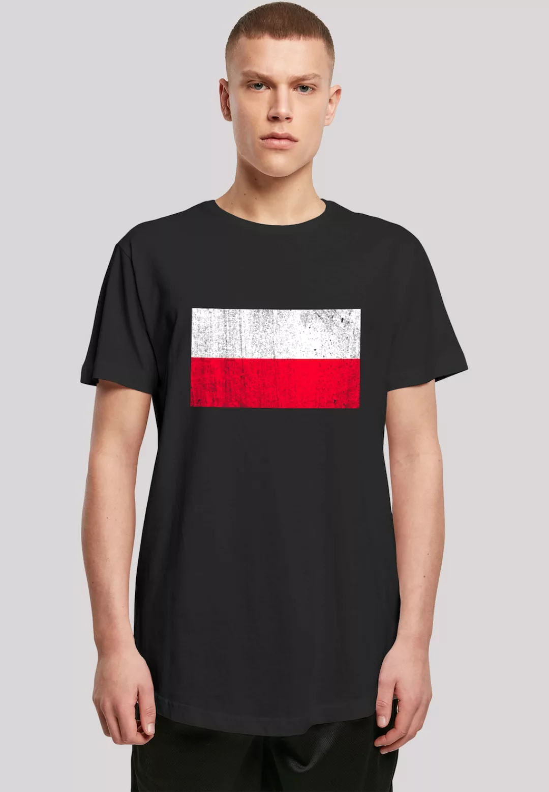 F4NT4STIC T-Shirt "Poland Polen Flagge distressed", Print günstig online kaufen