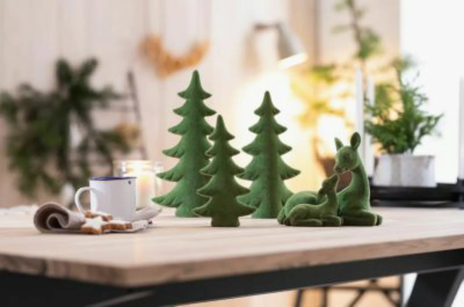 HOME Living Reh Moos Dekoobjekte grün günstig online kaufen