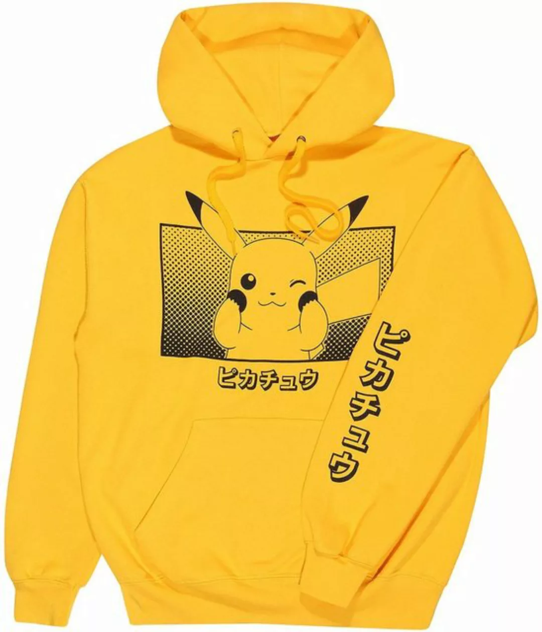 POKÉMON Hoodie Halftone Pikachu Kawaii Anime Manga günstig online kaufen