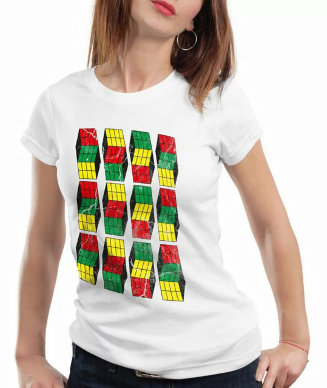 style3 T-Shirt Cubes Sheldon Würfel rubik zauberwürfel the big bang theory günstig online kaufen