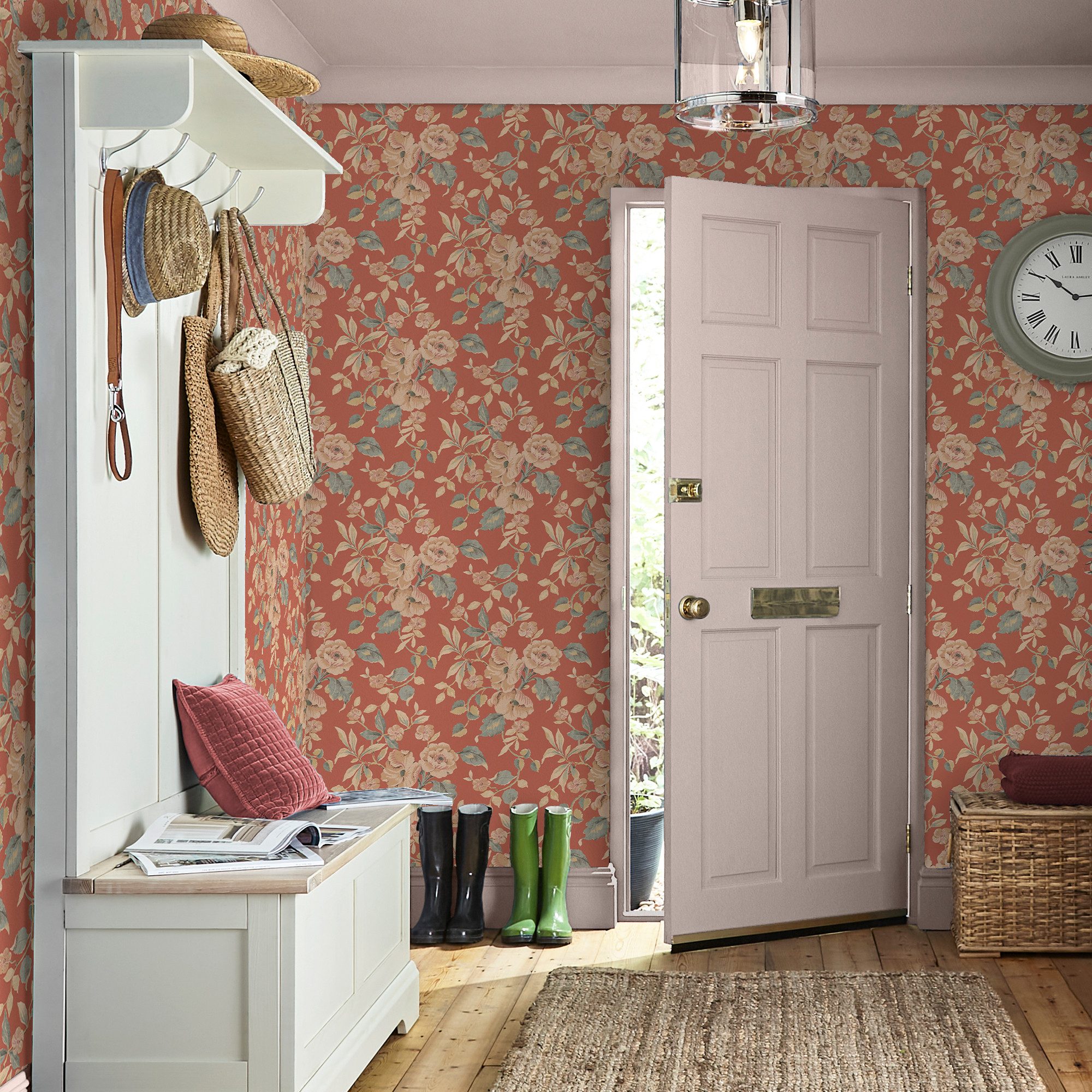 LAURA ASHLEY Vliestapete Alyworth Trail Terracota, günstig online kaufen