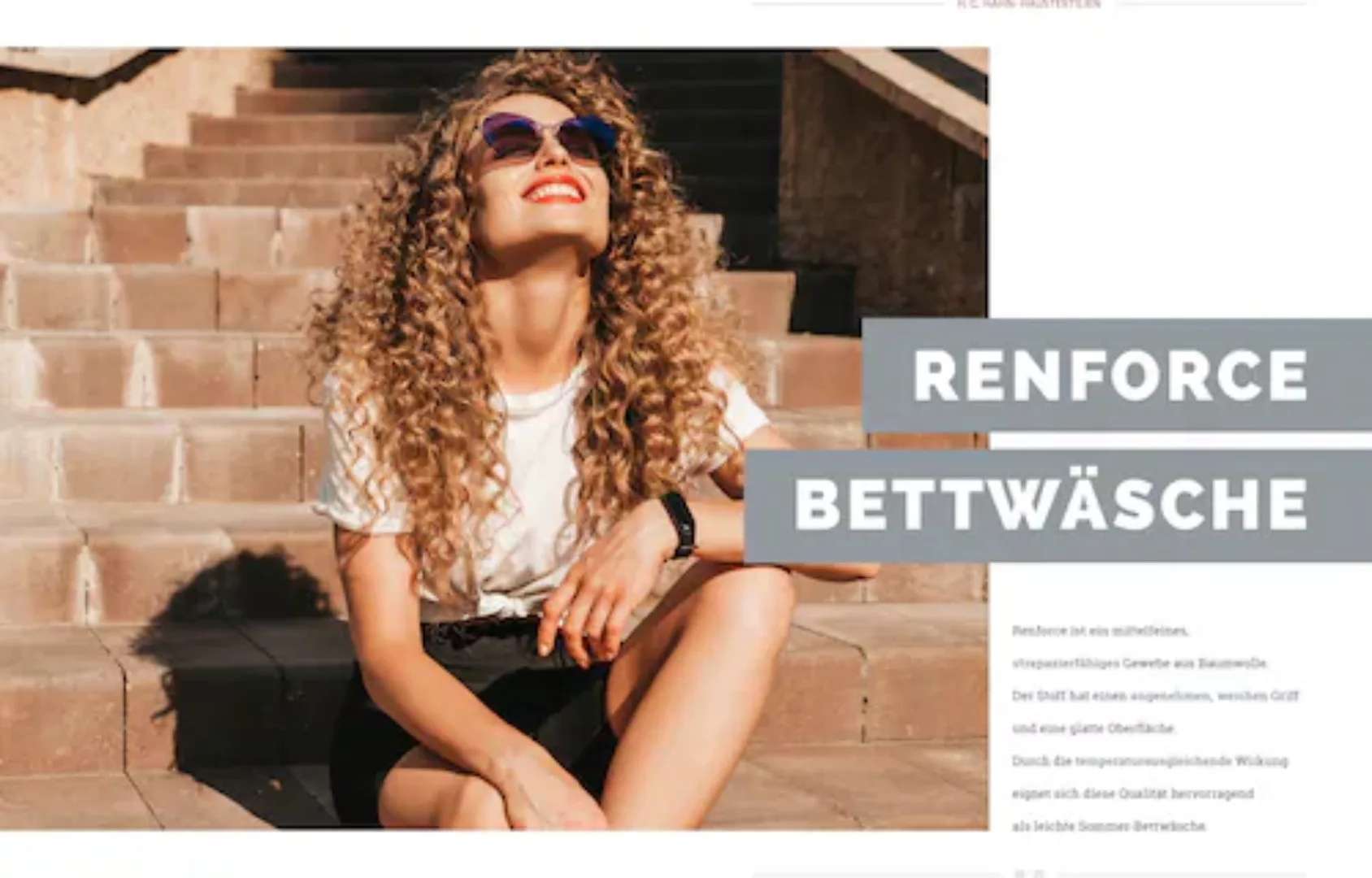 Primera Bettwäsche »Primera Renforce-Bettwäsche Tuffy«, mit süßen Schmetter günstig online kaufen